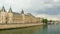 PARIS - FRANCE, AUGUST 2015: palace justice, seine river view