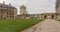 Paris, France - August 25, 2017: Courtyard of the Castle of Vincennes, Paris. France