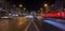 Paris,France: Champs Elysees and Triumphal Arch illuminated for Christmas