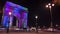 Paris,France: Champs Elysees and Triumphal Arch illuminated for Christmas