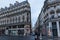 Paris, France - June 01, 2018. Paris street view with traditional french building facades under summer evening sun rays. Parisian