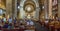 PARIS, FRANCE - JUNE 23, 2016: Interior of Basilica Sacred Heart of Jesus stands at the summit of the butte  Montmartre - highest