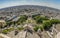 PARIS, FRANCE - JUNE 23, 2016: Super wide panorama. Aerial view from Basilica of the Sacred Heart of Jesus stands at the summit of