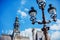 Paris, France. Lamposts at Hotel de ville