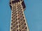 Paris, France .The main elevator in the inside of the Eiffel tower.