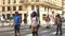 Paris. France. May 2018. Roller skating marathon in the center streets of Paris