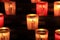 PARIS, FRANCE - OCTOBER 28, 2018 : Offerings candles in Notre-Dame de Paris before fire hazard