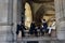 Paris, France. Opera Garnier, Palais Garnier. August 2018. Actors filming a period movie.