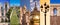 Paris France, panoramic photo collage, Paris landmarks travel and tourism concept