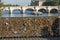 Paris, France - Pont des Arts. Love padlocks on the bridge.