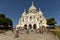 Paris, France - September 2, 2019: People near the Basilica of the SacrÃ©-Coeur or Basilica of the Sacred Heart of Paris