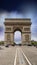 Paris, France. Storm above city landmarks