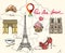 Paris France symbols