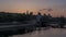 Paris, France - Timelapse - Colorful Sunrise Over City Hall in Paris With Seine River