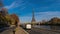 Paris, France - Timelapse - Road Traffic Alongside Eiffel Tower Seine River and Bir Hakeim Bridge in Paris
