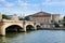 Paris, France, view across the Seine river to the Assemblee Nationale, France