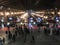 Paris Gare du Nord on a busy evening, viewed from a balcony