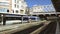 Paris Gare du Nord platform with Eurostar high-speed train railway service