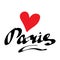 Paris heart letters