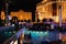 Paris Hotel and Casino, Planet Hollywood Resort and Casino, Las Vegas, The Strip, night, resort, plaza, evening