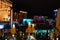 Paris Hotel and Casino, Planet Hollywood Resort and Casino, night, evening, lighting, cityscape