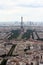 Paris landscape with Eiffel Tower