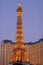 Paris Las Vegas at Sunset