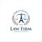 Paris Law Firm Logo Design Vector Stock Illustration. Tower Eiffel Law Logo Design Template