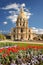 Paris, Les Invalides with tulips, France