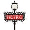 Paris metro sign vector