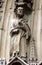 Paris, Notre-Dame cathedral, portal of the Virgin, the archivolts are populated by the Heavenly Court