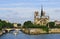 Paris, Notre Dame on the River Seine