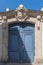 Paris, old blue wooden door