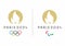 Paris Olympic and Paraolympic Games 2024 logo. EPS vector included.