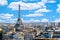 Paris, panorama with Eiffel Tower