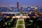 Paris panorama, France at night.