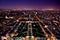 Paris panorama, France at night.