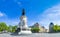 Paris panorama of the monument to the Republic with the symbolic statue of Marianna