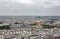 Paris Panorama from Notre Dame Basilica wtih Les Invalides Monum