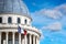 Paris pantheon capitol with french flag