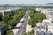 Paris. Paris Skyline. Avenue Foch. View from Arc de Triomphe. Paris, France, Europe