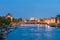 Paris - River Seine at night with Notre-Dame in the background