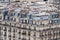 Paris roofs and building cityview chimney detail