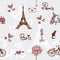 Paris seamless pattern - background paper