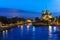 Paris Seine River Twilight View