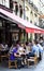 Paris sidewalk restaurant, France