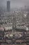 Paris during a snowstorm from the Eiffel Tower