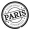 Paris stamp rubber grunge