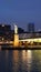 Paris statute of liberty with the city view