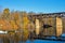 Paris Train Bridge with the curved Penman\\\'s Dam in the Foreground